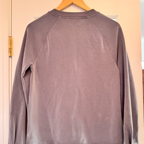 Athleta Seasoft Crewneck Sweatshirt, Cosmos (Blue/Gray), Size XS - Picture 5 of 5
